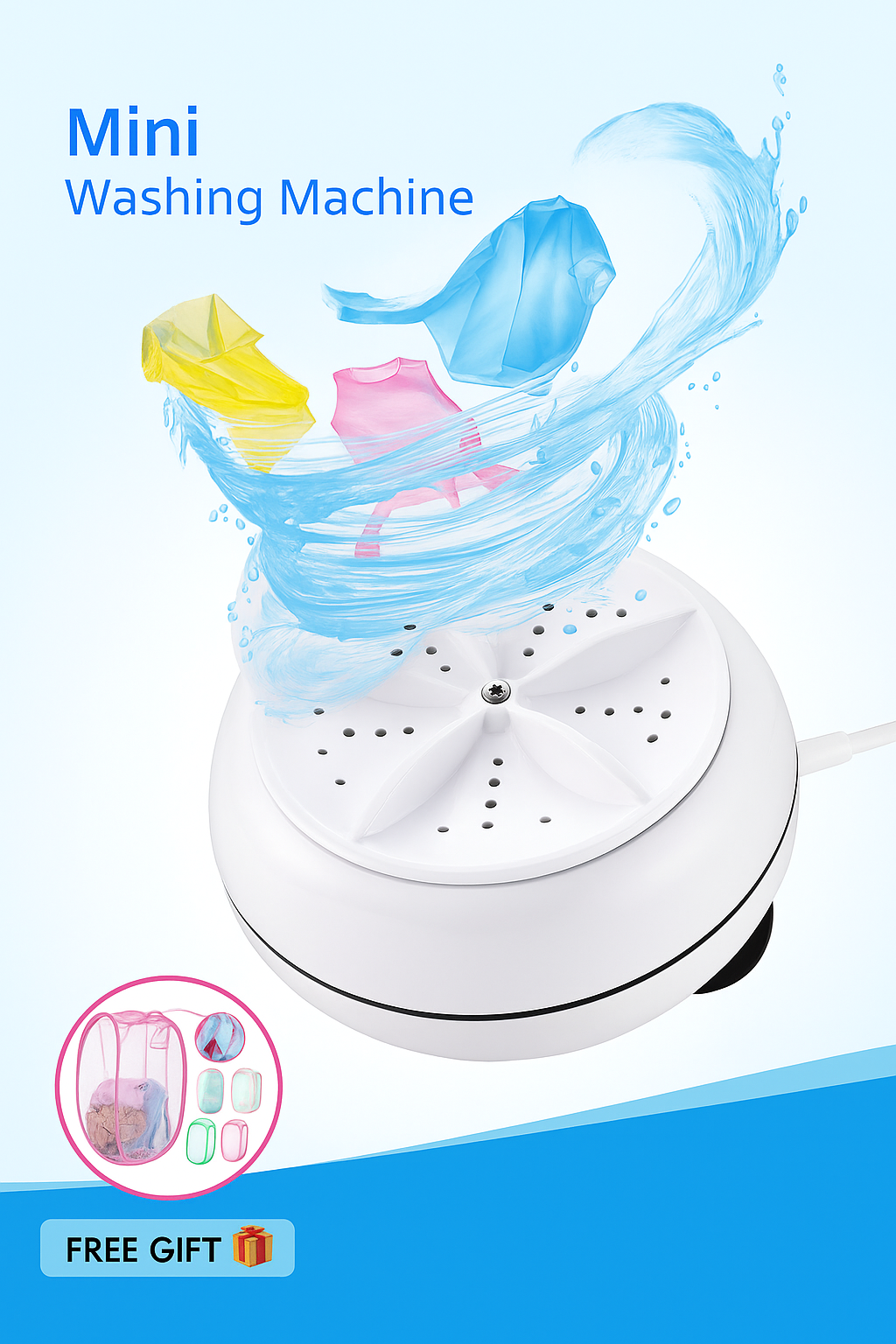 Portrait Mani Washing Machine