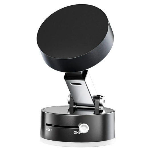 Magnetic Phone Holder with Vacuum Suction – 360° Adjustable Mount for Car & Home