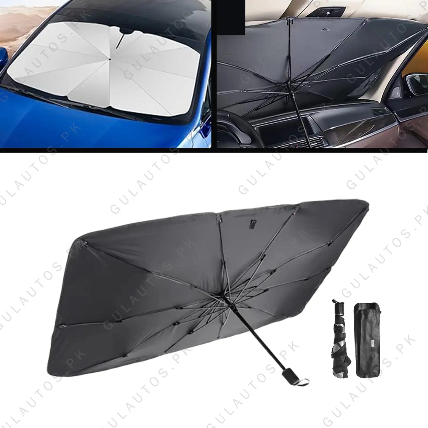 Portable Car Sunshade Umbrella – Easy to Use Windshield Protector