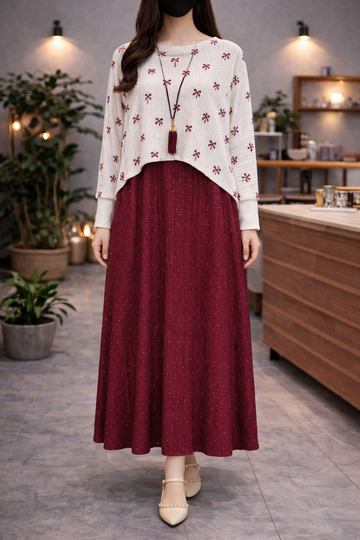 Modern Layered Long Dress - Stylish Boutique Collection