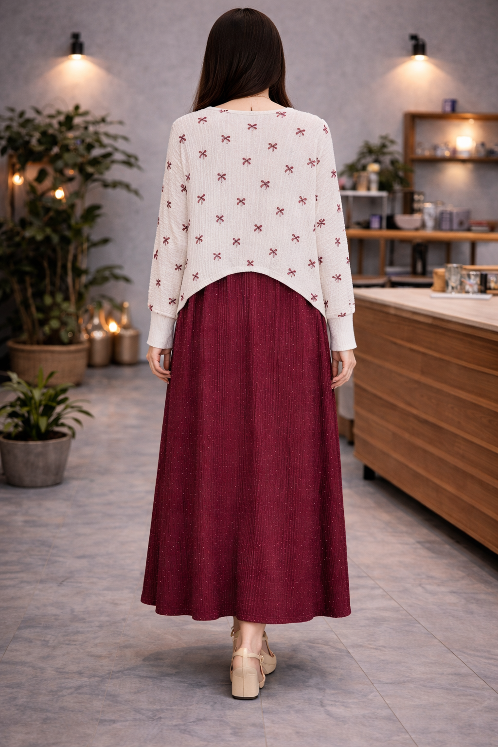 Modern Layered Long Dress - Stylish Boutique Collection