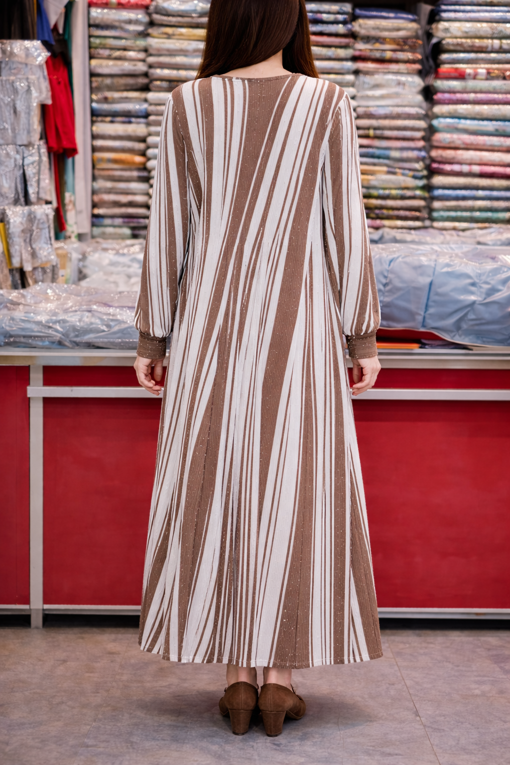 Elegant Striped Butterfly Motif Set | Luxury Boutique Collection