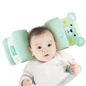Newborn Baby Head Shaping Pillow – Anti Flat Head Memory Foam Cushion for Safe & Comfortable Sleep