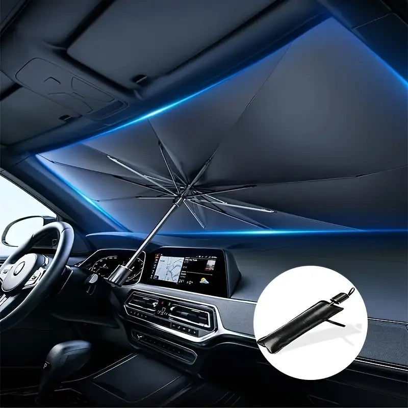 Portable Car Sunshade Umbrella – Easy to Use Windshield Protector